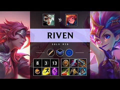 Riven Mid vs Zoe: Killing spree - EUW Diamond Patch 25.S1.1