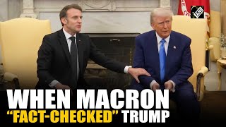 Macron corrects Donald Trump on Ukraine financial support during White House meeting