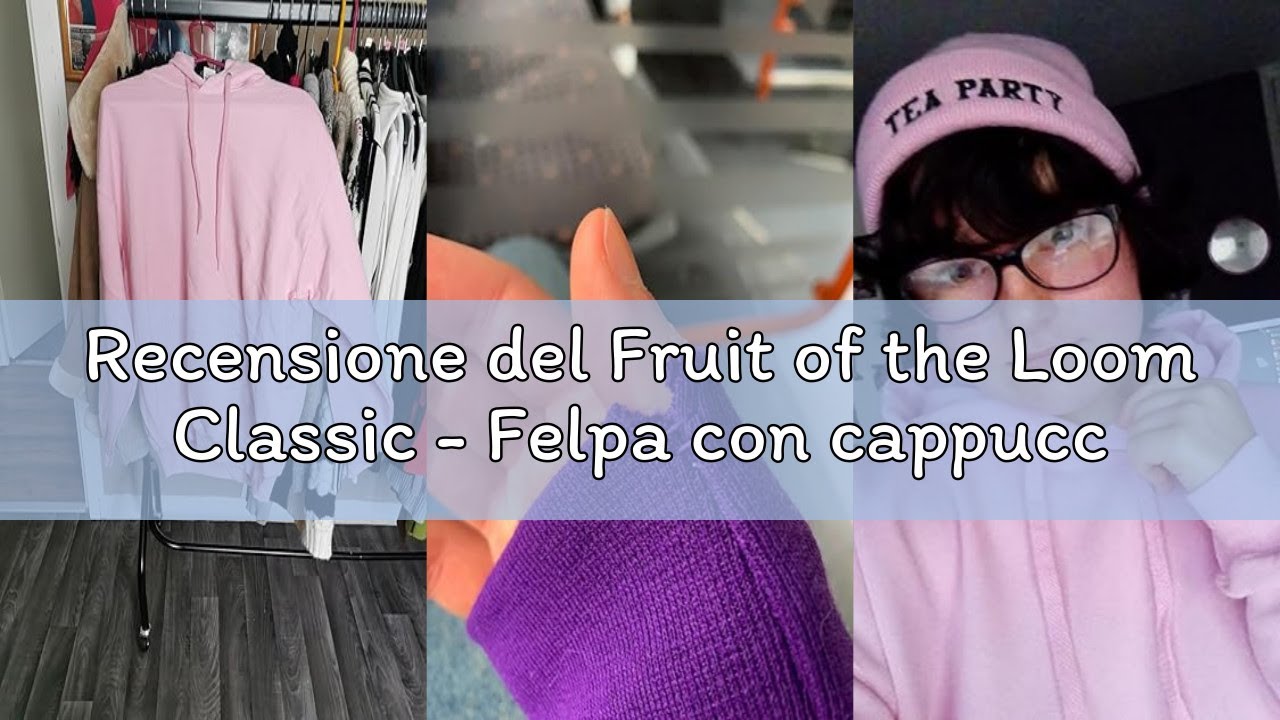 Recensione del Fruit of the Loom Classic - Felpa con cappuccio + sacchetto in tessuto MyShirt in oma
