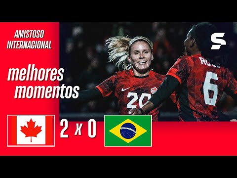 Gols e lances de Canadá x Brasil