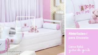 Kit Cama Babá Urso Escudo Rosa | Ref: 54125
