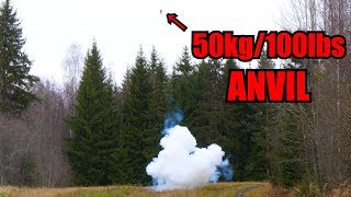 Shooting Anvils with Gunpowder | in Super Slow Motion!