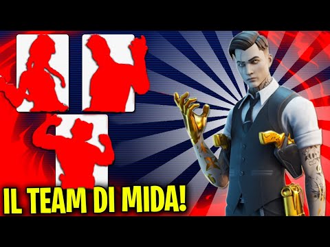 MIDA FORMA IL SUO TEAM SU FORTNITE !