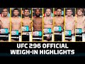 UFC 296 Official Weigh-In Highlights - MMA Fighting