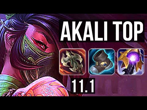 AKALI vs RENEKTON (TOP) (DEFEAT) | 6 solo kills, 500+ games, Legendary | EUW Master | v11.1