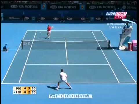 Australian Open 2008 Djokovic vs Ferrer Highlights