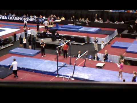Gabrielle Douglas Bars Warm Up 1