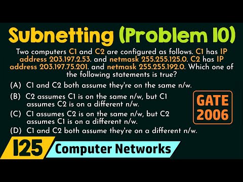 Subnetting Solved Problem 10