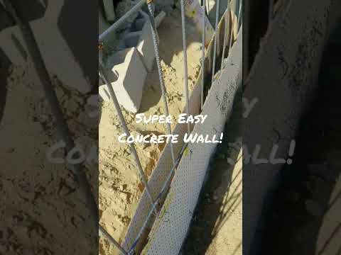 Easy DIY Concrete Wall!