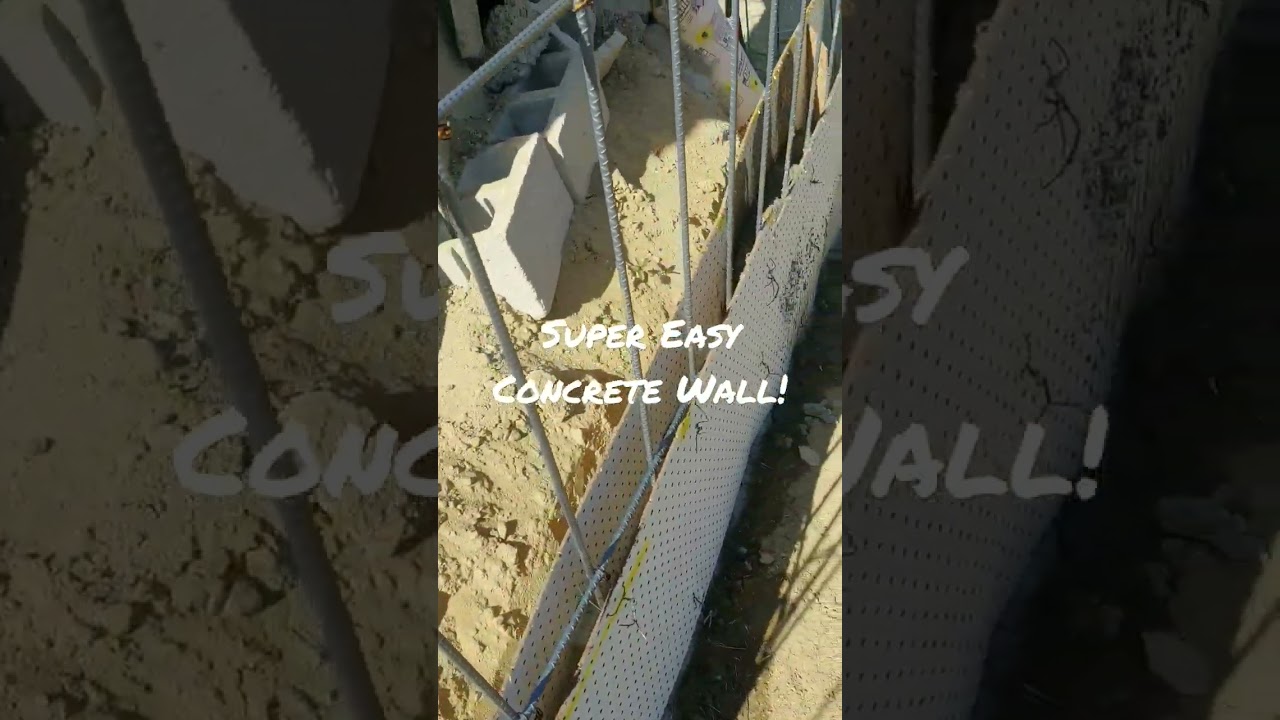 Easy DIY Concrete Wall!