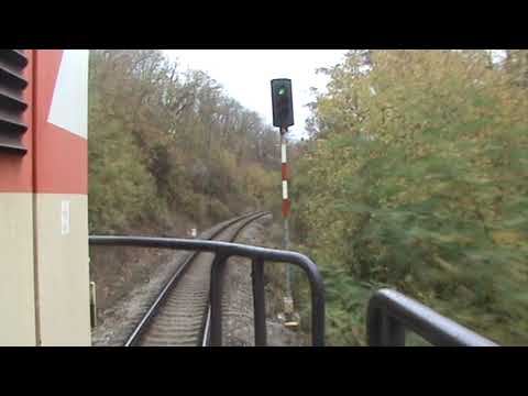 pohled ze stanoviště lokomotivy 740 v trati Chotětov - Mladá Boleslav