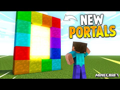 Minecraft But There are NEW CUSTOM PORTALS...