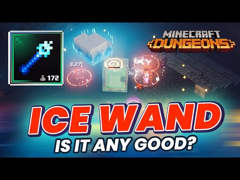 SpookyFairy - Minecraft Dungeons ICE WAND Artifact Gameplay & Is It Worth using in your build?