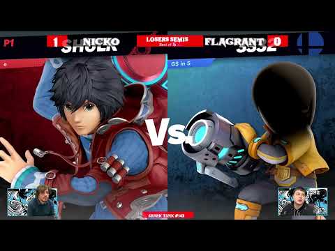 Shark Tank #143 Losers Semi Final - TDC | Flagrant (Mii Gunner) Vs. Nicko (Shulk) - SSBU Tournament