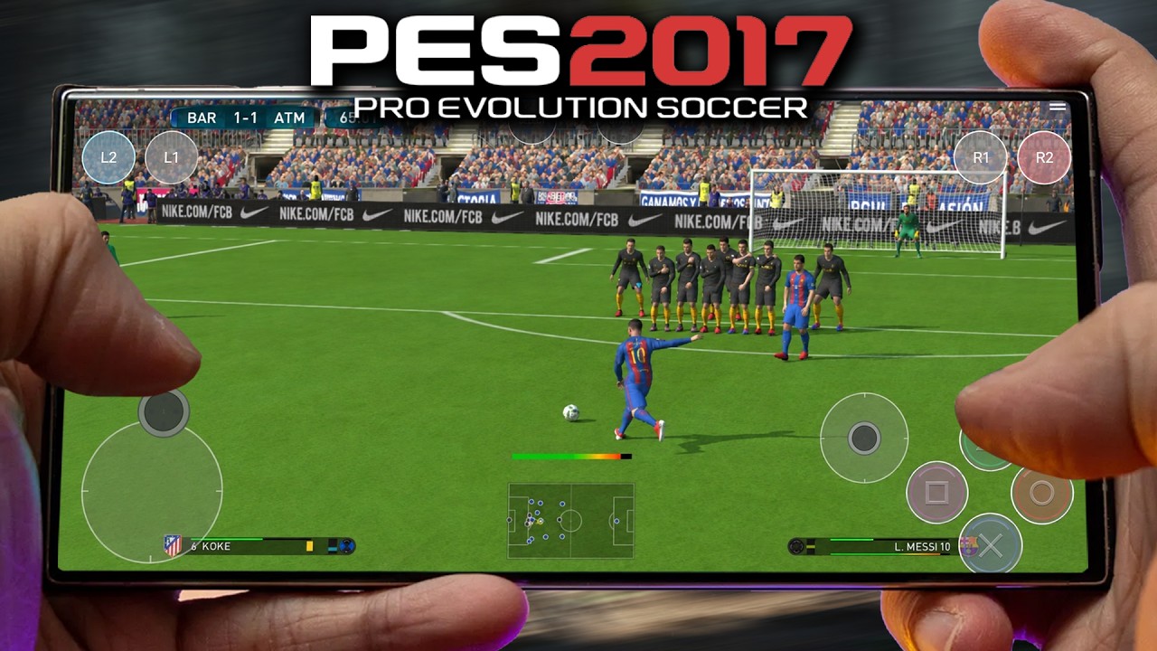 SAIU! PES 2017 de PC e CONSOLES para Android [RECOMP] - PRIMEIRA GAMEPLAY