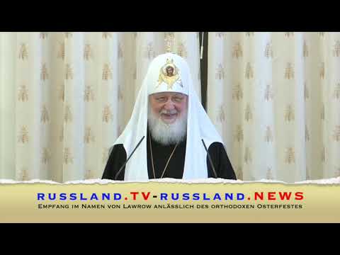 Empfang im Namen von Lawrow anlässlich des orthodoxen Osterfestes
