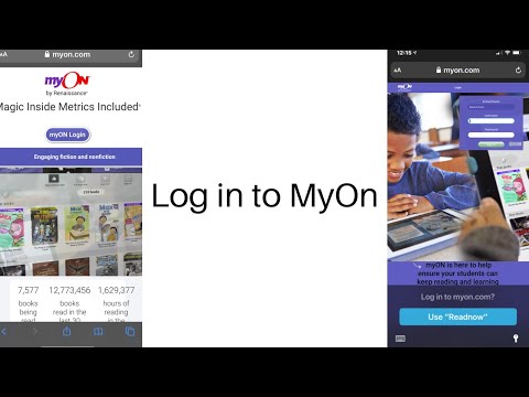How to log in to the MyOn subscription