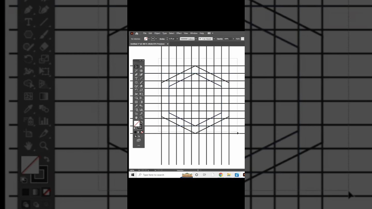 ED letter logo design in Adobe illustrator #short
