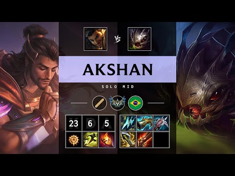 Akshan Mid vs Kog'Maw - BR Challenger Patch 25.12