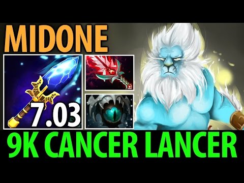 MidOne [Phantom Lancer] Comeback► 9k Cancer Lancer with Scepter- Dota2 7.03