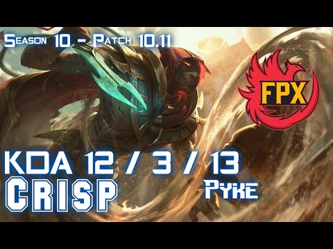 FPX Crisp PYKE vs BARD Support - Patch 10.11 KR Ranked