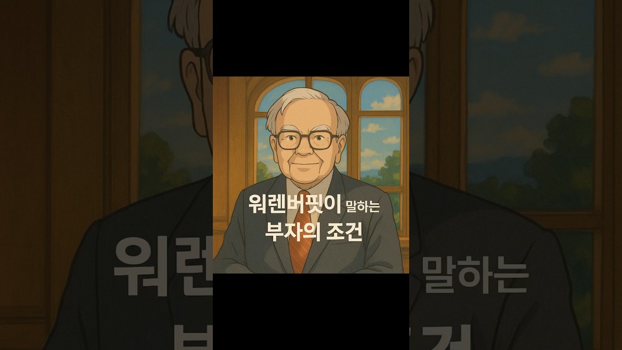 워렌 버핏이 말하는 부자의 조건 💸