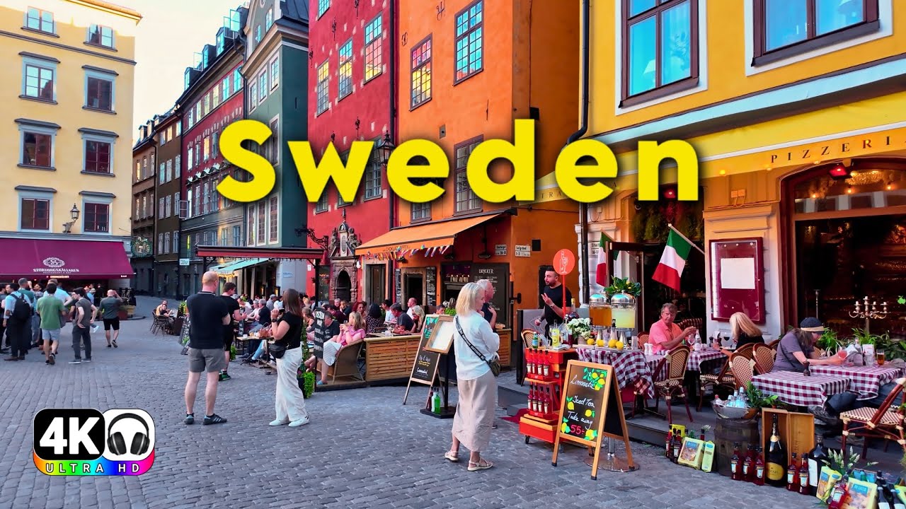 Immersive street-level walking tour through Stockholm Sodermalm, Sweden, showcasing authentic urban landscapes, local architecture, and the vibrant atmosphere of the city's neighborhoods