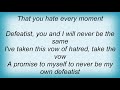 Hatebreed - Defeatist Lyrics