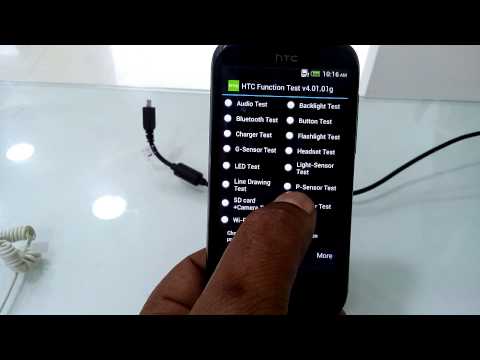 HTC mobiles p sensor secret self test code