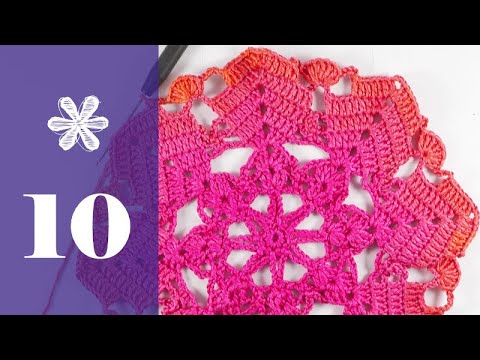 AdventsCAL 2018 mit eliZZZa * Häkeldeckchen Doily * Runde 10