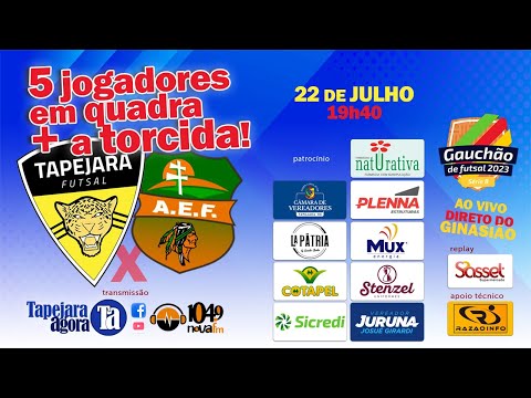 ⚽GAUCHÃO DE FUTSAL 2023 | SÉRIE B⚽ -  📆 Sábado - 22/07/2023