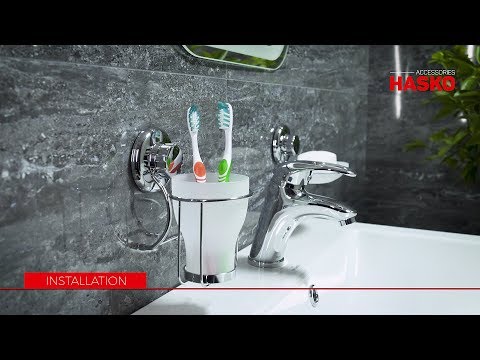 HASKO Vacuum Suction Cup Toothbrush Holder New