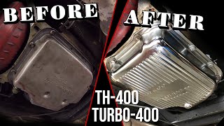 Replace Transmission Gasket, Pan, Filter - TH 400 / Turbo 400