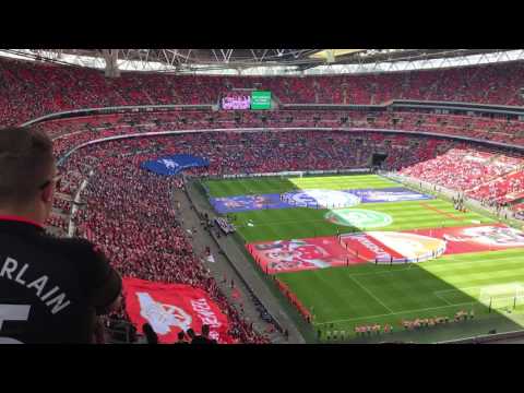 Grenfell choir sing bridge over troubled water before the community shield 2017