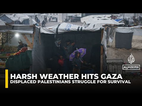 Gaza's displaced struggle as harsh winter weather floods deteriorating tents