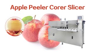 Industrial apple fruit peeler corer slicer machine | apple skin core removing machine