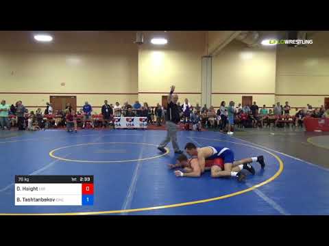 2018 Marine Corps US Open/Masters A Greco Roman 70 RR Rnd 2 - David Haight (Los ) Vs. Bakytbek Tas