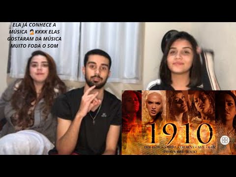 (ELA JÁ CONHECE A MÚSICA 🤦🏻) MINHA IRMÃ E MINHA PRIMA REACT Thai Flow, Lourena, Azzy & Gabz - 1910