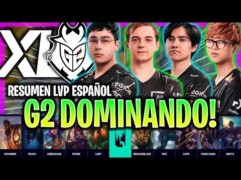 DOMINACIÓN TOTAL DEL LÍDER G2! | XL vs G2 RESUMEN LEC VERANO 2023 ESPAÑOL LVP