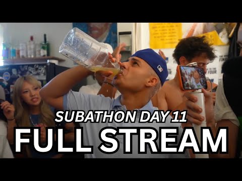 11 OCT - FAZE SUBATHON 2 DAY 11: Frat Parties, Science Experiments, YourRage Sub Record! (PART 1)