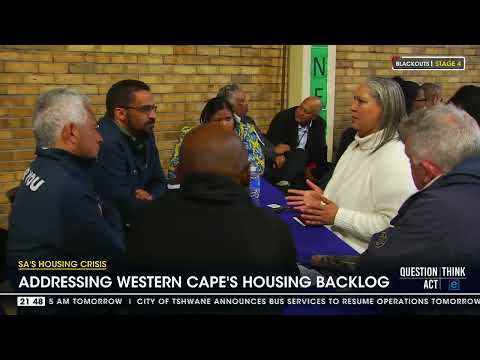 Addressing Western Cape's housing backlog