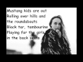 Zella Day Ft. Baby E - Mustang Kids Lyrics [HQ ...