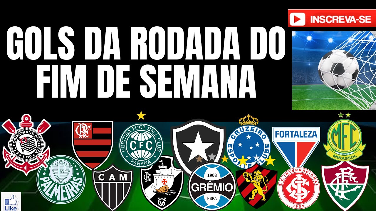 GOLS DA RODADA DO FIM DE SEMANA SÁBADO E DOMINGO