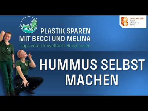 Hummus selbst machen mit den FÖJlerinnen