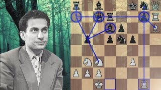 Mikhail Tal takes his opponent into a deep dark forest
