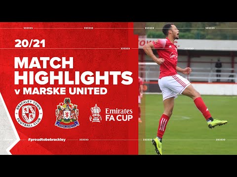 HIGHLIGHTS: Brackley Town v Marske United - FA Cup 4th Qualifying Round