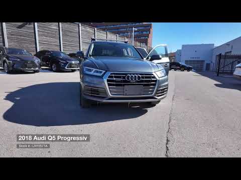 2018 Audi Q5 2.0 TFSI quattro Progressiv S tronic in Silver for sale at Ken Shaw Toyota in Toronto, ON