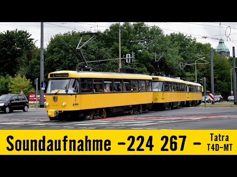 [Sound] CKD Tatra T4D-MT #224 267 | Linie 3 | DVB