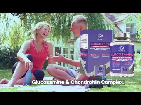Glucosamine and Chondroitin High Strength Capsules with MSM – 180 Caps - UK Made by Natures Zest