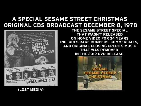 A Special Sesame Street Christmas Original CBS Broadcast December 8, 1978 (Lost Media)